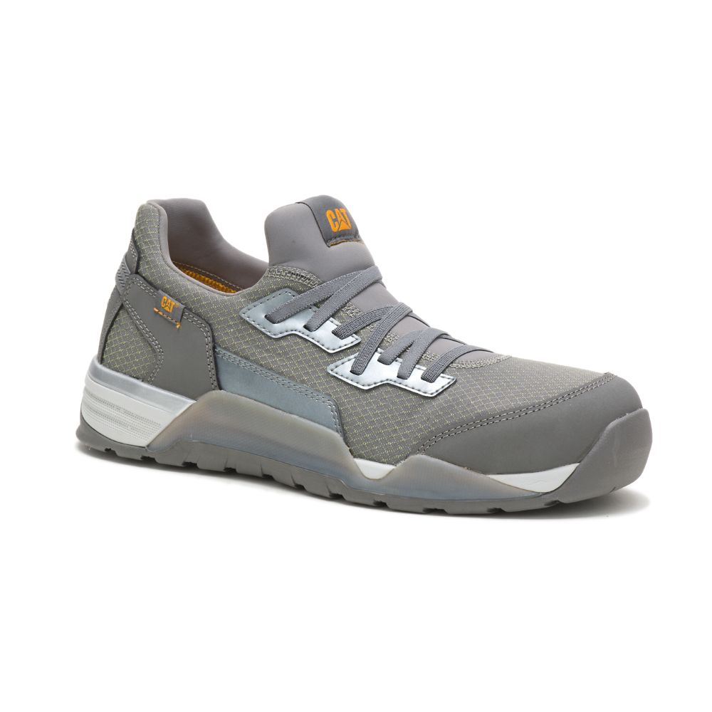 Zapatos De Trabajo Caterpillar Sprint Textil Alloy Puntera Hombre Plateados | MX2596HK