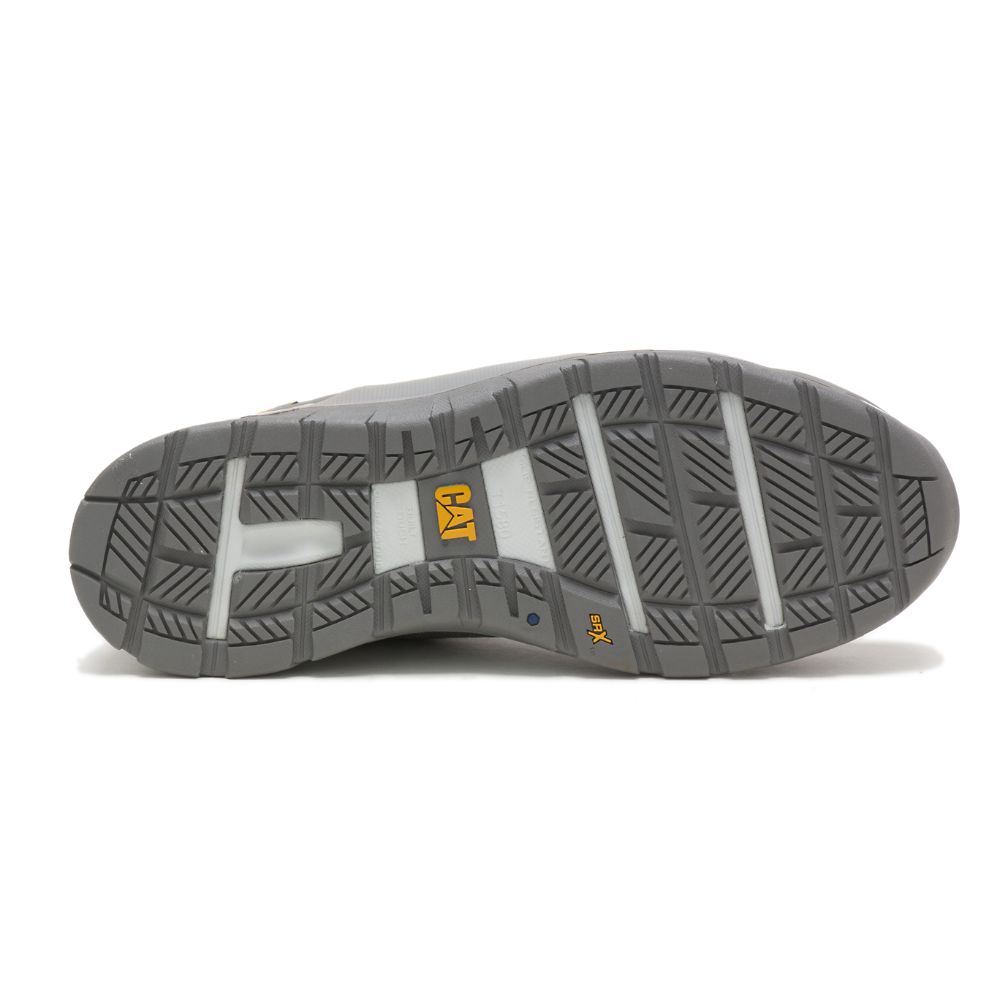 Zapatos De Trabajo Caterpillar Sprint Textil Alloy Puntera Hombre Plateados | MX2596HK