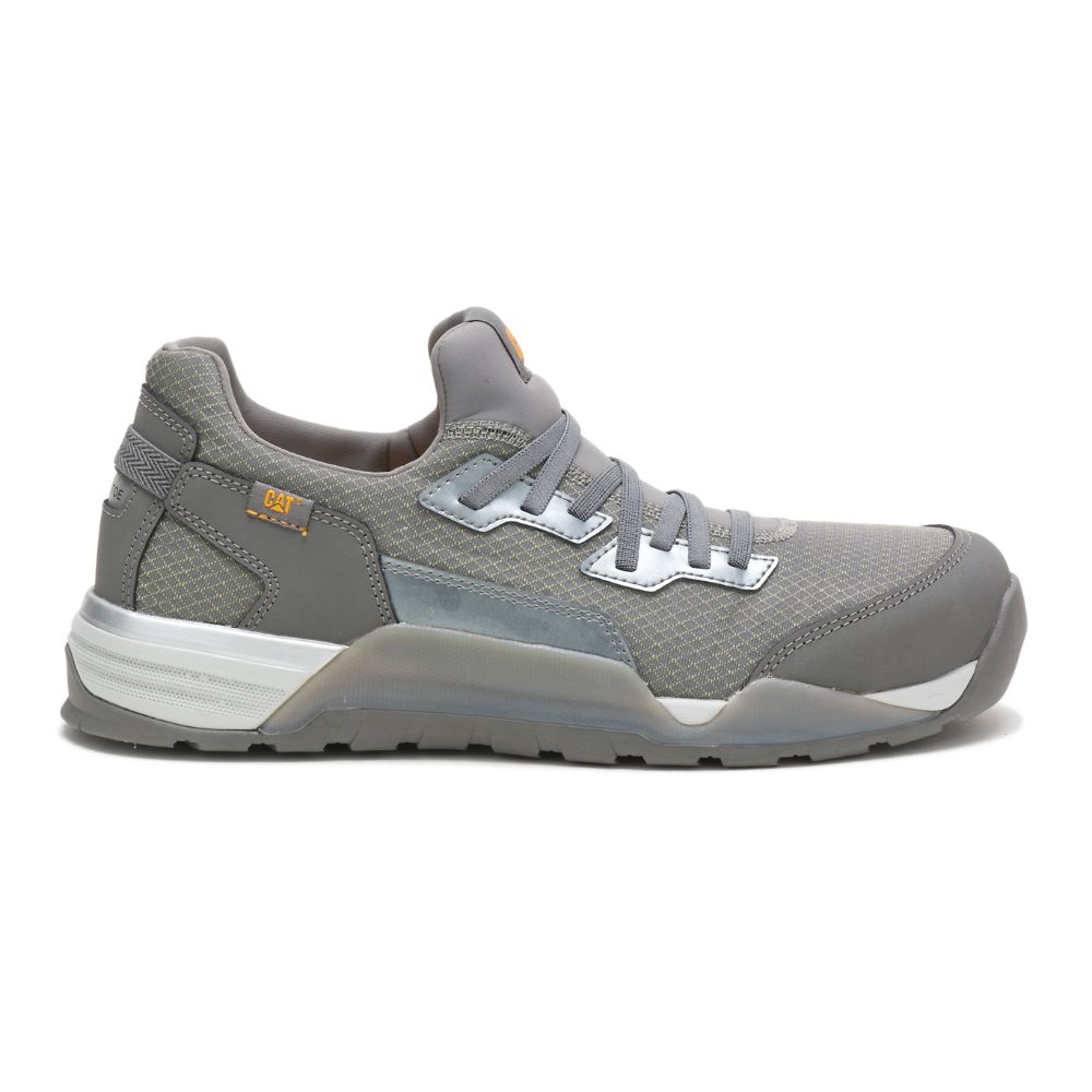 Zapatos De Trabajo Caterpillar Sprint Textil Alloy Puntera Hombre Plateados | MX2596HK