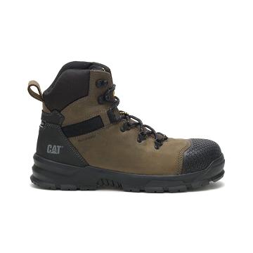 Botas De Trabajo Caterpillar Accomplice X Impermeables Steel Puntera Hombre Verde Oliva | MX2724RW