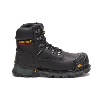 Botas De Trabajo Caterpillar Excavator XL 6" Impermeables Composite Puntera Hombre Negros | MX2760ZG