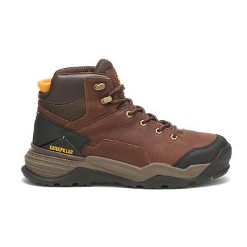 Botas De Trabajo Caterpillar Provoke Mid Impermeables Hombre Marrom | MX2725EX