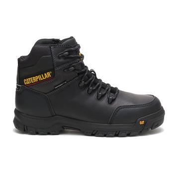 Botas De Trabajo Caterpillar Resorption Impermeables Composite Puntera Hombre Negros | MX2763JJ