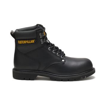 Botas De Trabajo Caterpillar Second Shift Steel Puntera Hombre Negros | MX2753QZ