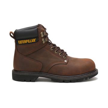 Botas De Trabajo Caterpillar Second Shift Steel Puntera Hombre Cafes | MX2754MA