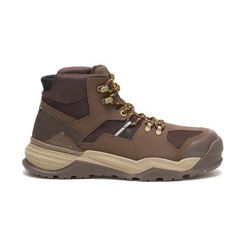 Botas Impermeables Caterpillar Provoke Mid Impermeables Alloy Puntera Hombre Marrom | MX2843OR