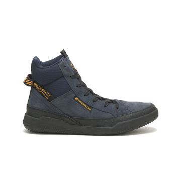 Tenis Caterpillar CODE Hex Hi Utility Hombre Azules | MX2670DN