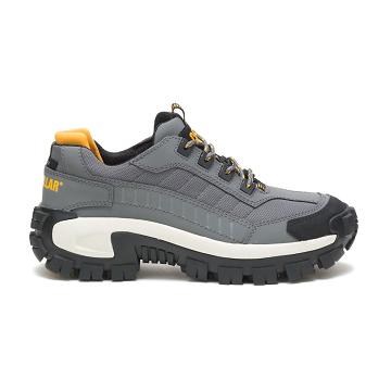 Tenis Para Caminar Caterpillar Invader Steel Puntera Hombre Plateados | MX2621JJ